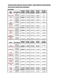 thomas loaders filters chart